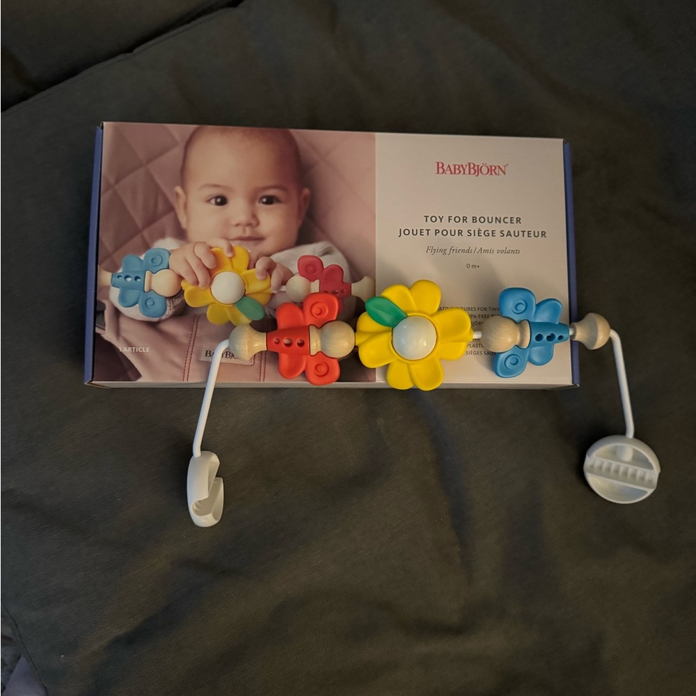 BabyBjorn Colorful Bouncer Toy - Red, Blue, Yellow